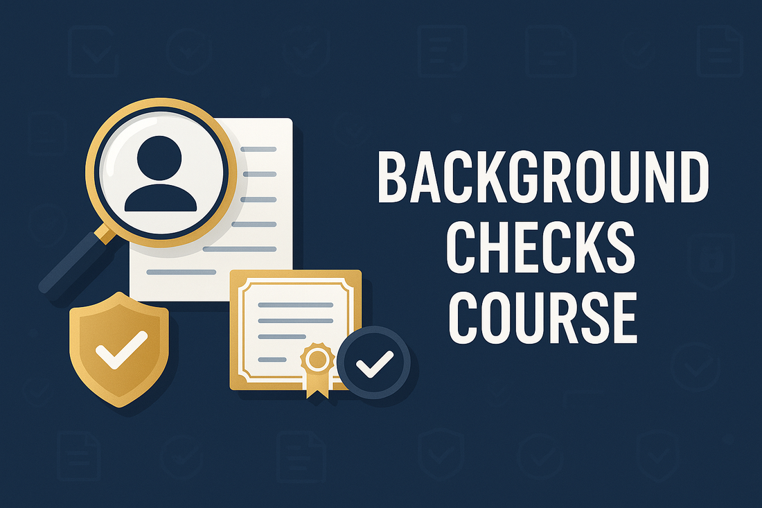 Background Checks Course